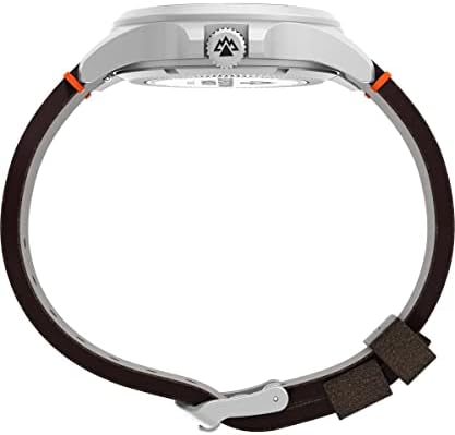 Expedition North - Reloj de 41 mm para hombre, eco-friendly marrón, correa de liberación rápida de dos piezas, esfera negra, caja de acero inoxidable TW2V64100