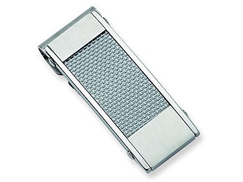 Chisel Stainless Steel Grey Carbon Fiber Money Clip