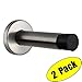 KES SUS304 Stainless Steel Door Stopper Wall Security Door Stop Contemporary Style Metal Door Holder Heavy Duty Brushed Finish 2 Pack, HDS209-2-P2