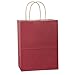 BagDream Gift Bags 8x4.25x10.5 100Pcs Kraft Paper Bags with Handles Bulk, for Shopping, Retail, Merchandise, Gifts, Party Favor, Recycled Red Paper Sacks
