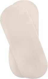 Clair de Lune 2 Pack Moses Basket Sheets 74 x 30 cm Cream Jersey Cotton view 1