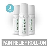 Biofreeze Professional Pain Relief RollOn 3 oz Bottle Green Pack of 3