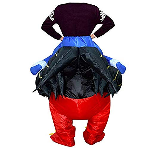 BlueSpace Inflatable Costumes Hallowenn Cosplay Costumes Gaint Rooster Suit for Audlts and Kids,Red,Large - Thumbnail 2