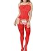 Red QueensHot Sexy Sheer Lingerie Babydoll Suspender Corset Nightie Leotard Body Suit Stocking