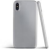 totallee iPhone X Case, Thinnest Cover Premium Fit Ultra Thin Light Slim Minimal Anti-Scratch Protective - For Apple iPhone X Special Edition (Silver Metallic)
