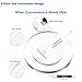 [2019 Upgraded] Fast Wireless Charger, Qi Wireless Charger Pad Compatible Apple iPhone X iPhone 8/8 Plus Samsung Note 8 S8/S8 Plus/S7/S7 Edge/S6 Universal Wireless Charger Stand (White, Standard)
