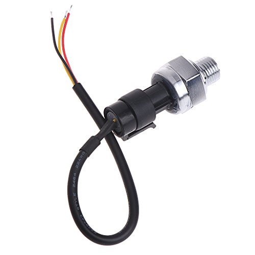 Qisuw Pressure Sensor-G1/4" Inch 5V 0-0.5 MPa Pressure Transducer Sensor Oil Fuel Diesel Gas Water Air