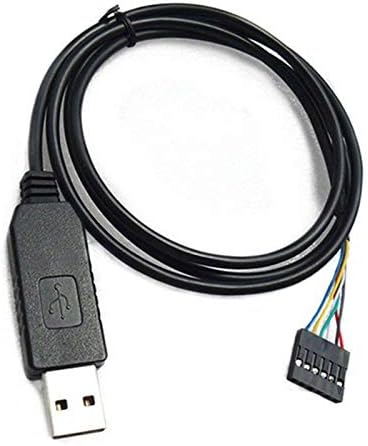 TECNOIOT 6Pin FTDI FT232RL USB To Serial Adapter Module USB TO TTL RS232 Cable, Black, 1PCS - Image 4