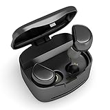 Wireless Earbuds,HTOCINQ True Bluetooth Headset with Charging Box Noise Cancelling,Sweatproof Earphone with Mic for iPhone,Android Cell Phones and Other Smartphones