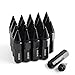 YITAMOTOR 12x1.5 Lug Nuts Black, Extended Tuner m12X1.5 Spike Lug Nuts Wheel Lug Nuts 3.54