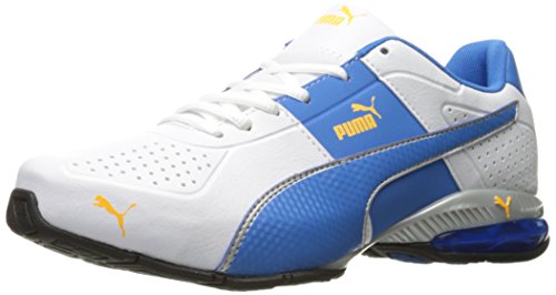 PUMA Men's Cell Surin 2 FM Cross-Trainer Shoe, Puma White-French Blue, 7 M US