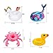 KingYue Inflatable Drink Holders, Floats Inflatable Cup Coasters for Summer Pool Party and Kids Bath Toys (12 Packs with a Air Pump)