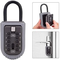 Lexng Portable Key Lock Box – Resettable Combination Key Safe For Doors, Realtors & Rentals - View #3