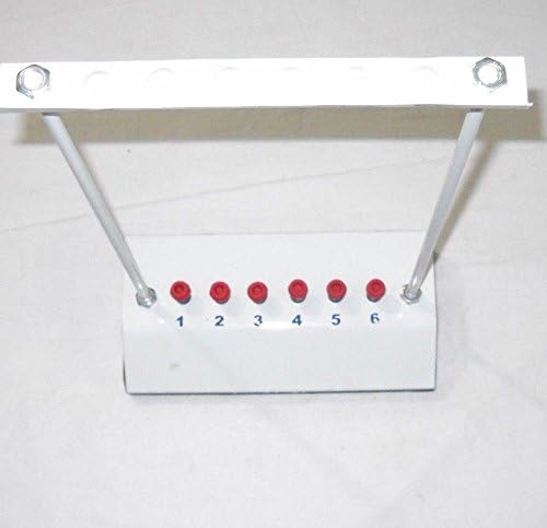 6 Tubes ESR Stand Erythrocyte Sedimentation Rate Testing Stand Set of 2 Pieces