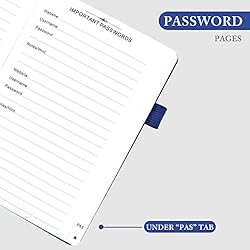 DRAPHY Address Book with Alphabetical Tabs, Elegant