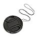 BIRUGEAR Lens Cap with Strap - 58mm for Samsung Galaxy NX NX300 NX210 NX30 NX20 NX200 NX100 NX10(which use Compact 18-55mm Lens) with Cleaning Cloth