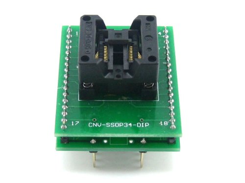 Waveshare SSOP20 TO DIP20 (B) TSSOP20 Enplas IC Test Socket Programming Adapter 0.65mm Pitch