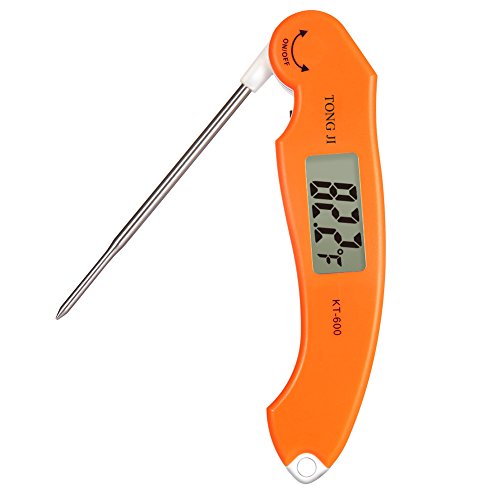 Meat Thermometer, Cooking Thermometers Digital Instant Read Cooking Thermometer With Stainless Long Probe, LCD Screen, Meat Thermometers Foldable Digital Best For Food,Meat, Grill, BBQ, Milk