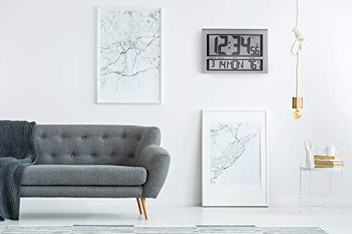 image for Marathon CL030025 Commercial Grade Jumbo Atomic Wall Clock with 6 Time