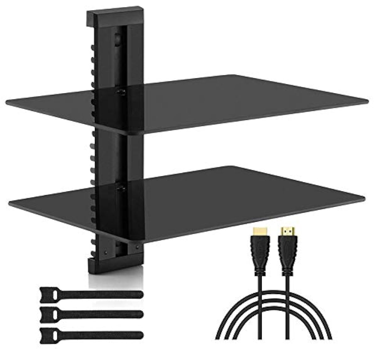 Double Floating Wall Mount Shelf AV Shelf For PS4 Xbox One Xbox 360 TV