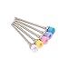 Anself 5pcs 2.35mm Professional Nail Art Drill Bit Random color Nail Drill Cleaning Brush Manicure Accessories