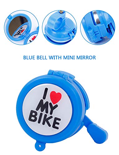 Sharlity Pack of 45 Bike Decoration Kit Bike Spoke Beads Mirror Bell Handlebar Grips Bicycle Streamers Tassel Ribbons for Boys Girls