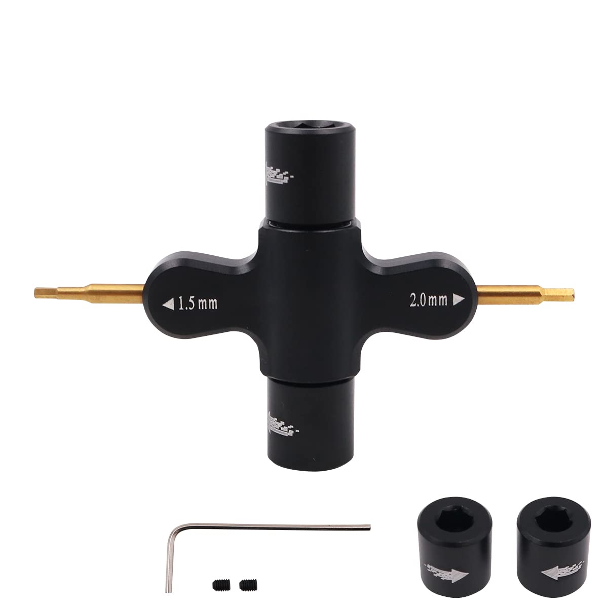 WANGCL 4 IN 1 RC Hex Screwdriver Aluminum Alloy Quick Release Wrench Tool for FPV Quadcopter RC Drone Rc car