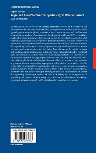 Auger- and X-Ray Photoelectron Spectroscopy in Materials Science: A User-Oriented Guide (Springer Series in Surface Sciences, 49)