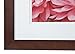 Gallery Solutions Photo 12x12 Flat Walnut Wall Frame with Double White Mat For 8x8 Picture 12