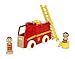 Brio World - 30383 My Home Town Light & Sound Firetruck | 5 Piece Firetruck Toy with Accessories for Kids Ages 18 Months and Up
