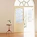 Cool Privacy Window Film, Decorative Static Cling Glass, Home & Office Film, Stained Circles, Self Adhesive Sticker Frosted Privacy Pattern PVC Vinyl Glass for Home Office Store Roll 17.7x78.7Inch