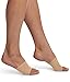 Hue Women's Open Toe Slide Sandal Liner Sock, 2 Pair Pack Sockshosiery, -cream, One Size