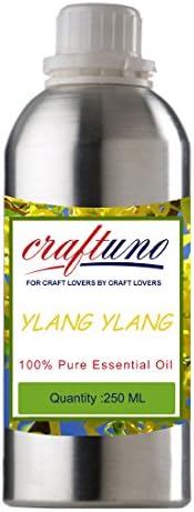 Royal Handicrafts Ylang Ylang Essential Oil - 100% Organic, Pure, Natural & Undiluted - 250 ML (Dropper Included)