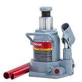 Pro-LifT B-S12D Grey Hydraulic Bottle Jack - 12 Ton Capacity