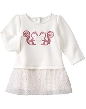 Baby Girl Ivory Squirrel Tutu Dress