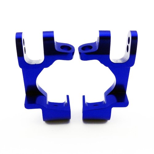 Atomik RC Alloy Front Caster Block, Blue fits the Traxxas 1/10 Slash 4X4 and Other Traxxas Models - Replaces Traxxas Part 6832