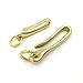 2PCS Vintage Solid Brass Key Ring Belt U Hook Wallet Chain FOB Clip Biker Anchor Shackle Fish Hook Keychain in Brass Mens Nautical Gift,Brass Fishhook Keychain Shackle Split Ring Motorcycle Keyring