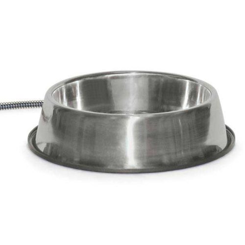 K&H Manufacturing Thermal-Bowl Stainless Steel 120 Oz. 25 Watts