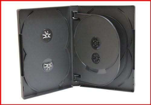 2 Pk New 22mm 8 Discs Cd Dvd Storage Case Black Eight Tray Overlap Premium Quality Holder Box Buy Online At Best Price In Uae Amazon Ae