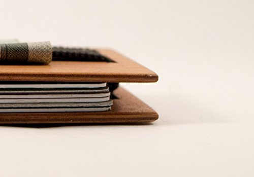 Slim Men’s Front Pocket Wallet – Handmade from Santos Polisander Wood – Luxurious and Unique with Integrated Money Clip by Skeggox - Thumbnail 2