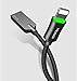 iPhone charger cable 6 Feet /1.8 meters Smart LED Auto Disconnect lightning cable charger Nylong Braided USB lightning cable compatible with iPhone 7/ 7 Plus/6/6s/6 plus/6s plus/ 5s/5c iPad iPod
