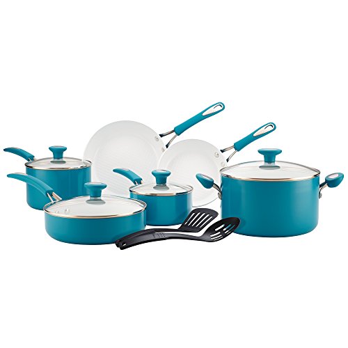 SilverStone Ceramic Nonstick Cookware Pots and Pans Set, 12 Piece