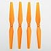 Night lions Tech(TM) Replacement Spare Parts for Syma X8 X8C X8W Venture RC Quadcopter 4pcs Main Blade Propeller & 4pcs Propeller Protectors Blades Frame & 4pcs Landing Skid (Orange)