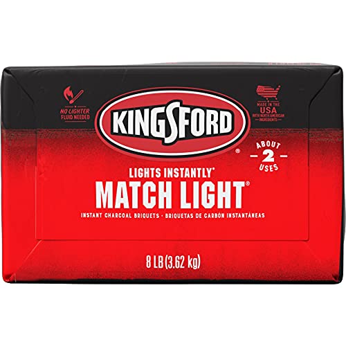 Kingsford 32111 Match Light Charcoal Briquettes, 8 lb, Black Pricepulse