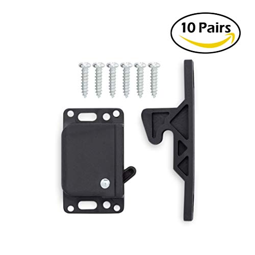 Camp'N -10 Pair- Push Catch - Latch - Grabber - Holder for RV Cabinet Doors with Mounting Hardware - 5 lbs Pull Force - Perfect for RV, Trailer, Camper, Motor Home, Cargo Trailer - OEM Replacement - Thumbnail 6