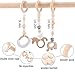 Promise Babe Baby Play Gym Wooden Frame Natural Hanging Bar with 3pc Wooden Teething Toys Organic Handmade Newborn Gift