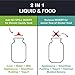 Green 6 oz Squeasy Snacker Spill Proof Silicone Reusable Food Pouch - for Both Soft Foods and Liquids - Water, Apple Sauce, Yogurt, Smoothies, Baby Food - Dishwasher Safe
