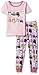 The Children's Place Baby Girls' Toddler Top and Pants Pajama Set, Whisperpnk 81758, 4T