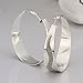 NYKKOLA 925 Sterling Silver Hoop Earrings Set for Women Lightweight Hypoallergenic Chunky Open Hoops Set for Gift Huggie Thick Elegant Jewelry Fashion Earrings Set for Teen Girls
