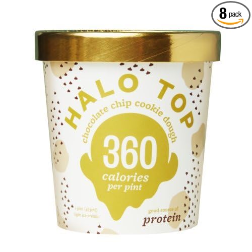 Halo Top Chocolate Chip Cookie Dough Ice Cream 16 Ounce Pack Of 8 #whole #foods #cookie #dough Halo Top Chocolate Chip Cookie Dough Ice Cream 16 Ounce Pack Of 8